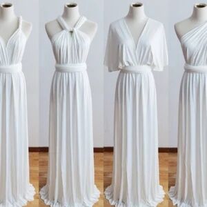 Elegant White Infinity Dress